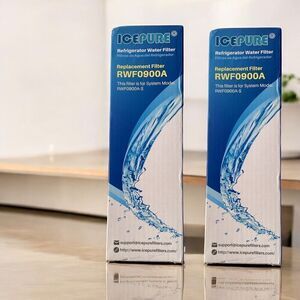 ICEPURE RWF0900A Replacement Refrigerator Water Filter Maytag Whirlpool Set Of 2
